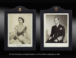 Portrait Queen Elizabeth II & Prince Philip 1955
