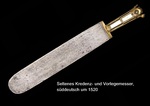 Broad serving knife, Kredenzmesser, 1520